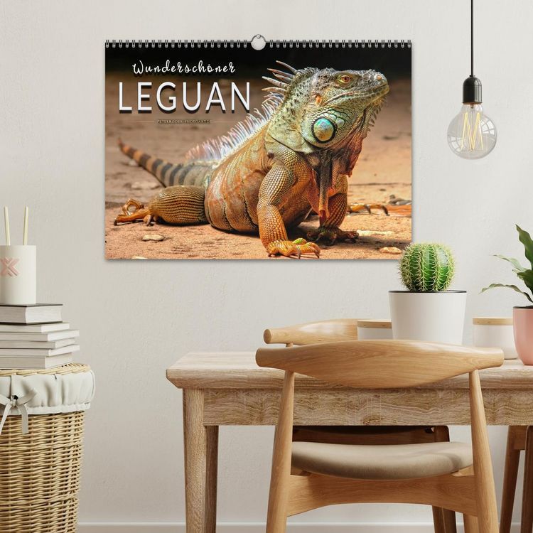 Produktbild: Wundersch&ouml;ner Leguan (Wandkalender 2026 DIN A3 quer), CALVENDO Monatskalender