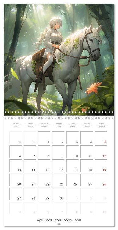 Produktbild: Manga - Time (Wall Calendar 2026 12 &times; 12 Inch) CALVENDO 12 Month Wall Calendar