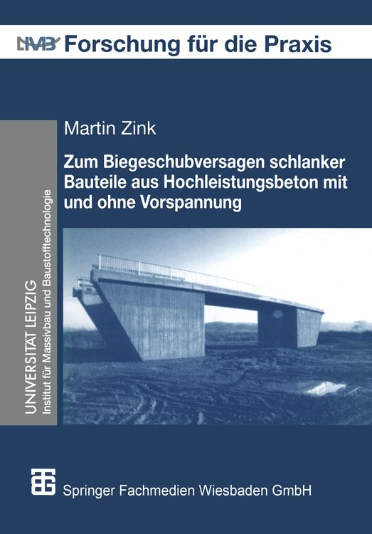 Produktbild: Zum Biegeschubversagen schlanker Bauteile aus Hochleistungsbeton mit und ohne Vorspannung