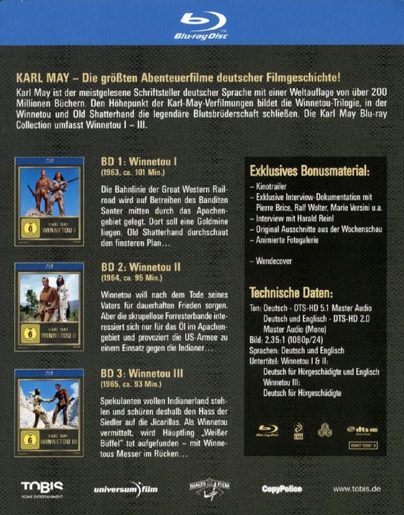 Produktbild: Winnetou 1-3 [3 BRs]
