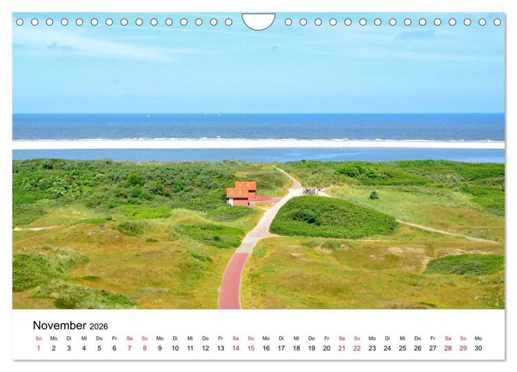 Produktbild: Langeoog - Sommer, Sonne, Strand (Wandkalender 2026 DIN A4 quer), CALVENDO Monatskalender