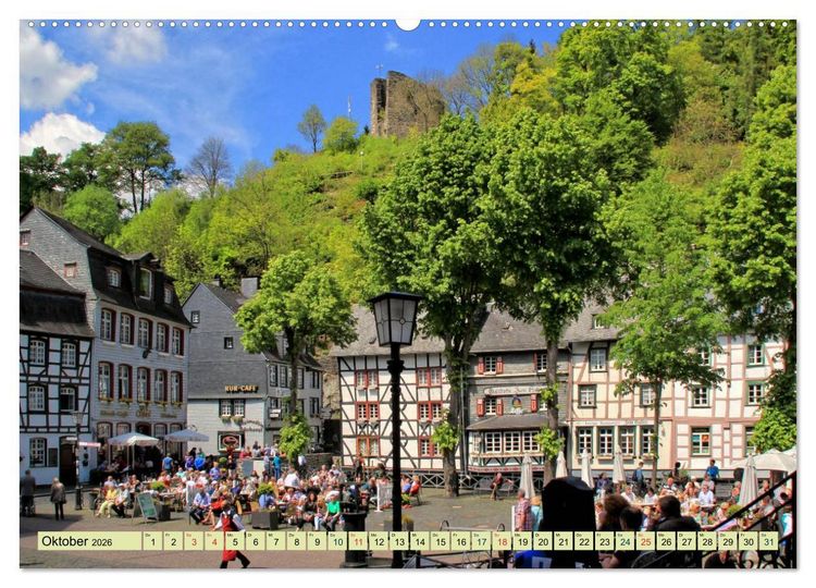 Produktbild: Die sch&ouml;nsten Orte der Eifel - Monschau (Wandkalender 2026 DIN A2 quer), CALVENDO Monatskalender