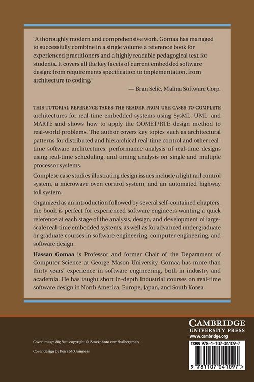 Produktbild: Real-Time Software Design for Embedded Systems