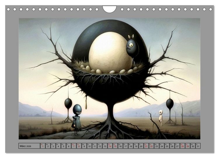 Produktbild: Eigenartiges Ei-Land (Wandkalender 2026 DIN A4 quer), CALVENDO Monatskalender