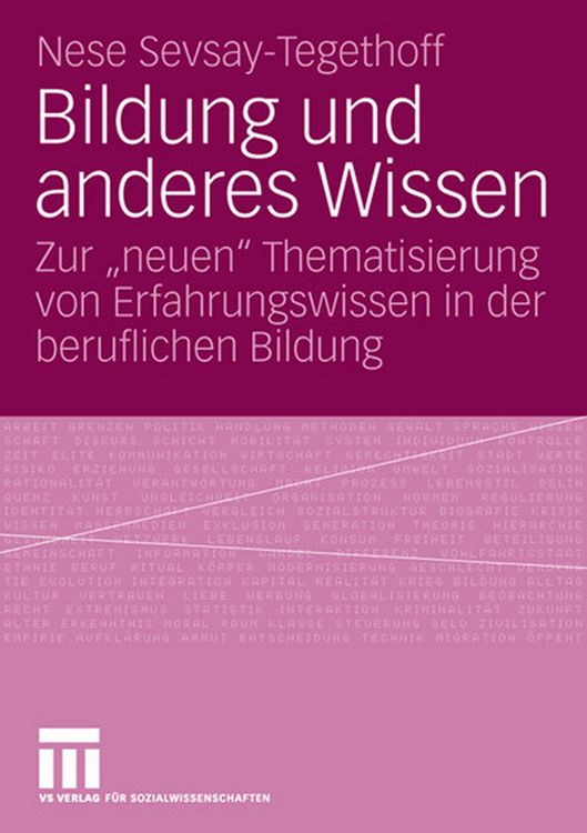 Produktbild: Bildung und anderes Wissen