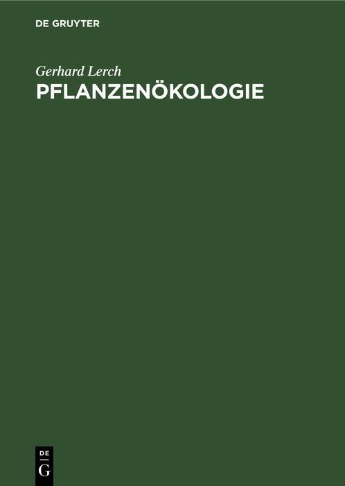 Produktbild: Pflanzen&ouml;kologie