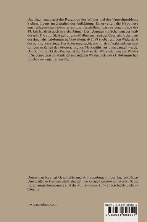 Produktbild: Wald- und Ressourcenpolitik im Siebenb&uuml;rgen des 18. Jahrhunderts