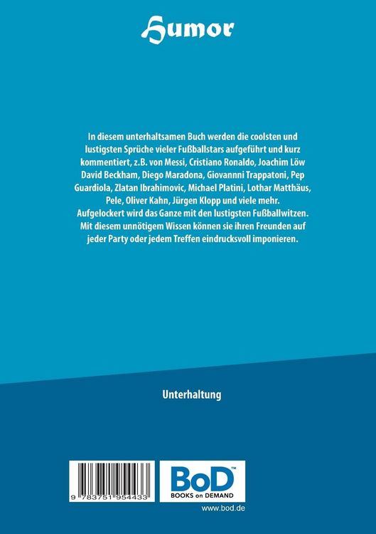 Produktbild: Die besten Fu&szlig;ballspr&uuml;che und Fu&szlig;ballwitze