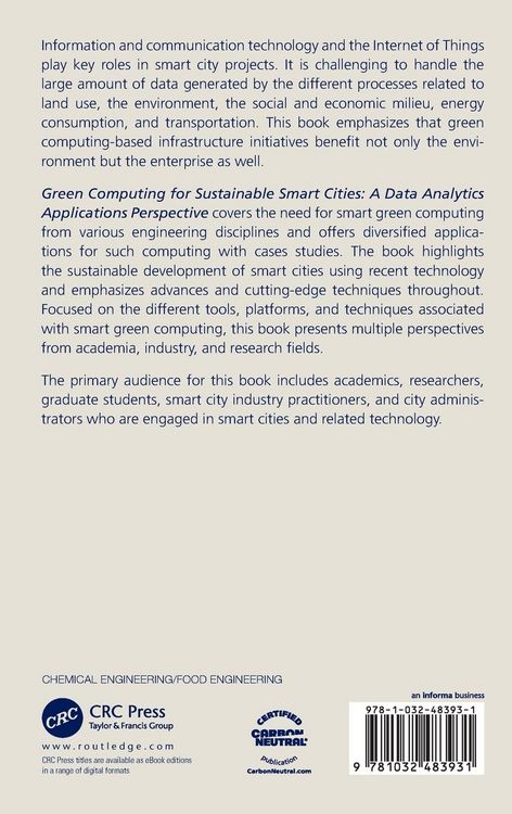 Produktbild: Green Computing for Sustainable Smart Cities