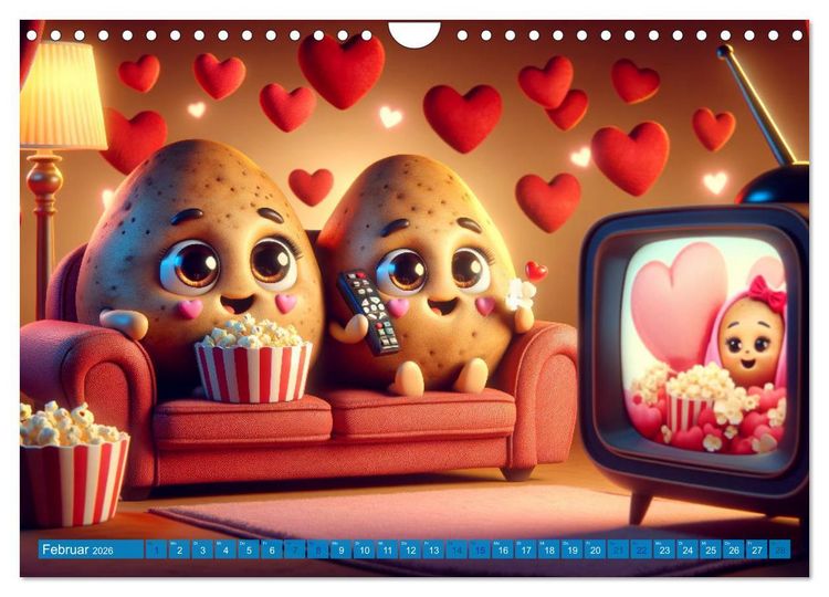 Produktbild: Couch Potatoes: Ein Jahr voll Komfort und Spa&szlig; (Wandkalender 2026 DIN A4 quer), CALVENDO Monatskalender