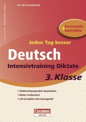 Produktbild: Jeden Tag besser Deutsch 3. Schuljahr. Intensivtraining Diktate