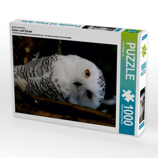 Produktbild: CALVENDO Puzzle Ein Motiv aus dem Kalender Eulen und K&auml;uze | 1000 Teile Lege-Gr&ouml;&szlig;e 64x48cm Foto-Puzzle f&uuml;r gl&uuml;ckliche Stunden