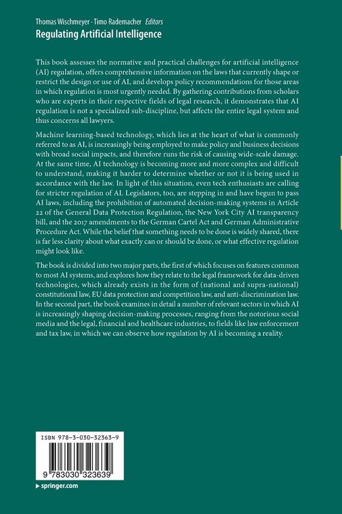 Produktbild: Regulating Artificial Intelligence