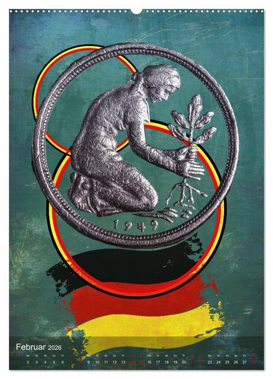 Produktbild: M&uuml;nzen - Geld aus aller Welt (hochwertiger Premium Wandkalender 2026 DIN A2 hoch), Kunstdruck in Hochglanz
