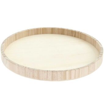 Produktbild: Holztablett natur 100%, &Oslash; 30 cm