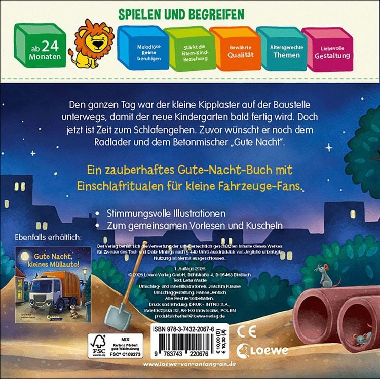 Produktbild: Gute Nacht, liebe Baustelle!