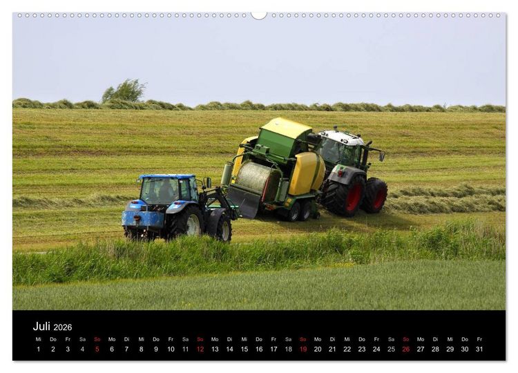 Produktbild: Trecker & Co. bei der Arbeit - Landwirtschaft in Ostfriesland (Wandkalender 2026 DIN A2 quer), CALVENDO Monatskalender