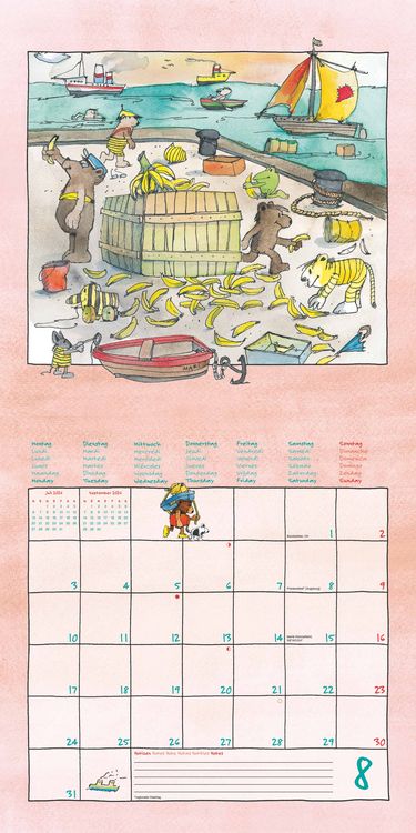 Produktbild: Janosch 2026 - Broschürenkalender 30x30 cm (30x60 geöffnet) - Kalender mit Platz für Notizen - inkl. Poster - Bildkalender - Wandplaner - Wandkalender