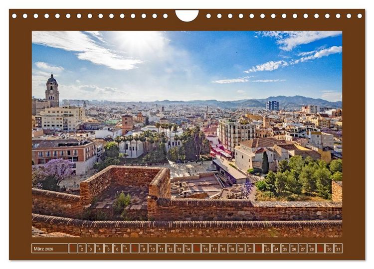 Produktbild: Ein Herz f&uuml;r M&aacute;laga (Wandkalender 2026 DIN A4 quer), CALVENDO Monatskalender