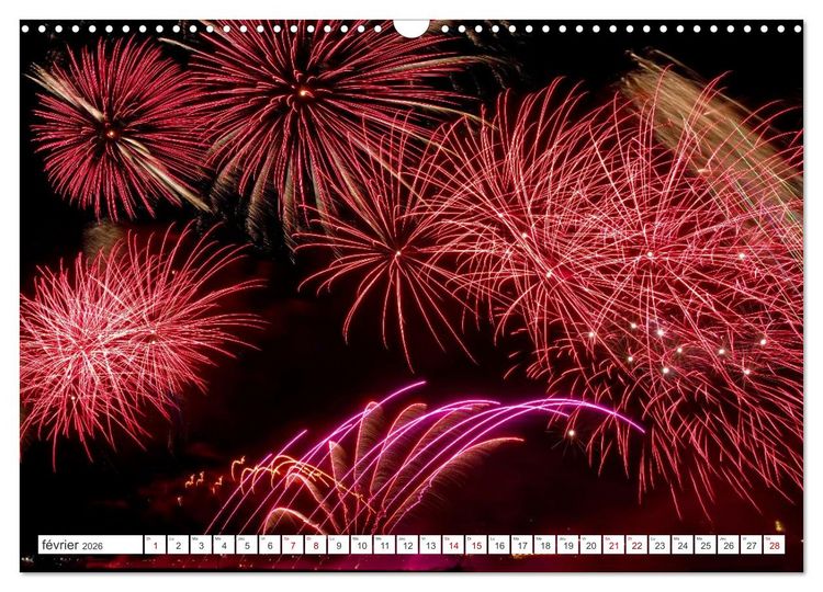 Produktbild: Feux d'Artifice - Miracles dans le ciel (Calendrier mural 2026 DIN A3 vertical), CALVENDO calendrier mensuel
