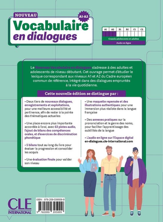 Produktbild: Le Nouveau Vocabulaire en dialogues - A1/A2 Niveau debutant + Audio