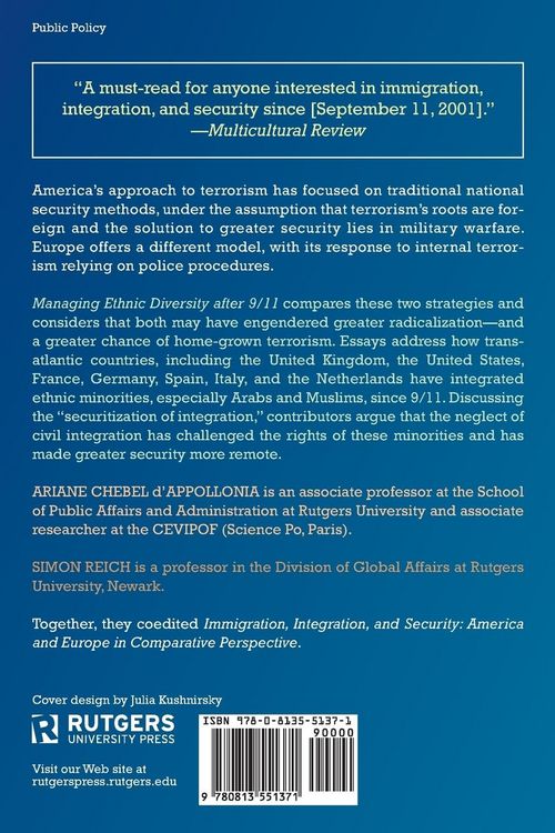 Produktbild: Managing Ethnic Diversity After 9/11
