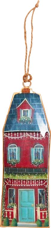 Produktbild: Metall-Anh&auml;nger gr. H&auml;user - Dekorative Weihnachten, sort.