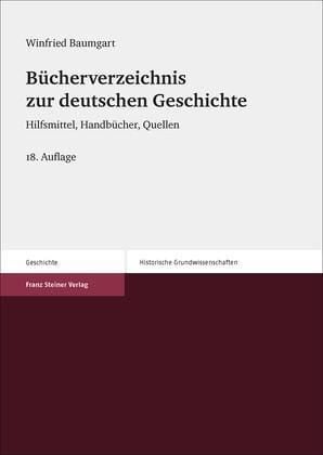 Produktbild: B&uuml;cherverzeichnis zur deutschen Geschichte