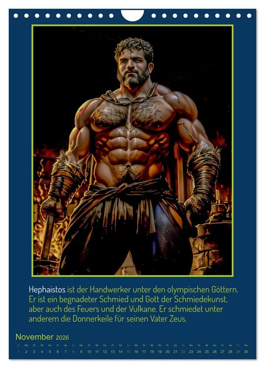 Produktbild: Olympische G&ouml;tter (Wandkalender 2026 DIN A4 hoch), CALVENDO Monatskalender