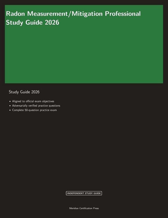 Produktbild: Radon Measurement/Mitigation Professional Study Guide 2026