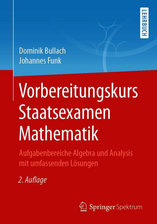 Produktbild: Vorbereitungskurs Staatsexamen Mathematik