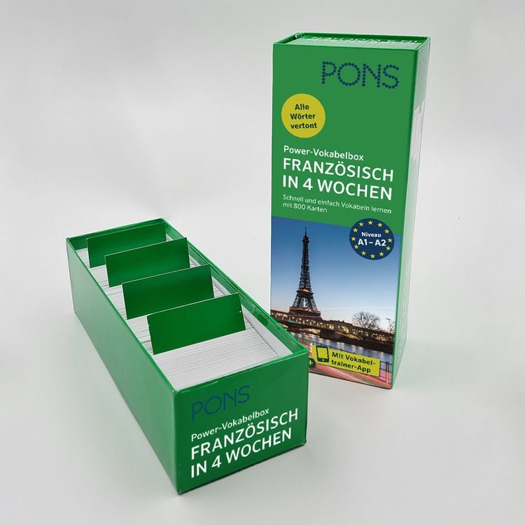 Produktbild: PONS Power-Vokabelbox Franz&ouml;sisch in 4 Wochen