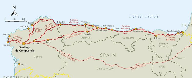 Produktbild: The Camino del Norte and Camino Primitivo
