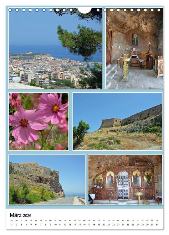 Produktbild: Kreta - Historische St&auml;dte und Bilderbuchd&ouml;rfer (Wandkalender 2026 DIN A4 hoch), CALVENDO Monatskalender