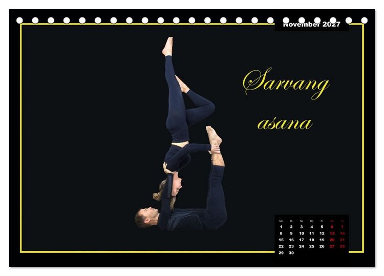 Produktbild: Yoga - Asana (Tischkalender 2027 DIN A5 quer), CALVENDO Monatskalender