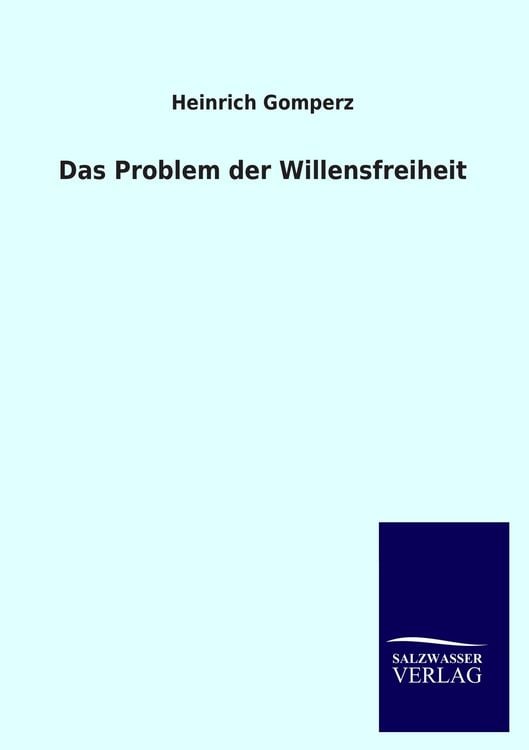 Produktbild: Das Problem der Willensfreiheit
