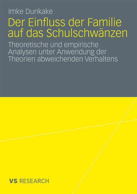 Produktbild: Der Einfluss der Familie auf das Schulschw&auml;nzen