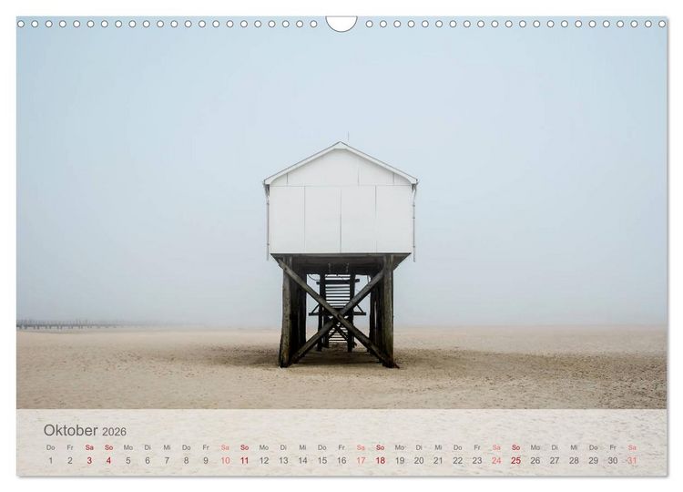 Produktbild: St. Peter-Ording durch die Jahreszeiten (Wandkalender 2026 DIN A3 quer), CALVENDO Monatskalender