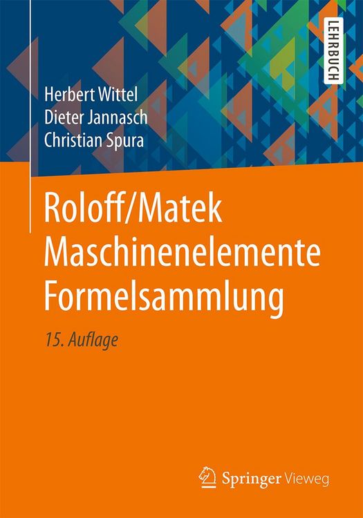 Produktbild: Roloff/Matek Maschinenelemente Formelsammlung