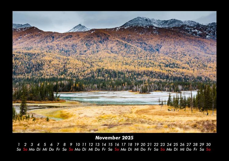 Produktbild: Landschaftskalender 2025 Fotokalender DIN A3
