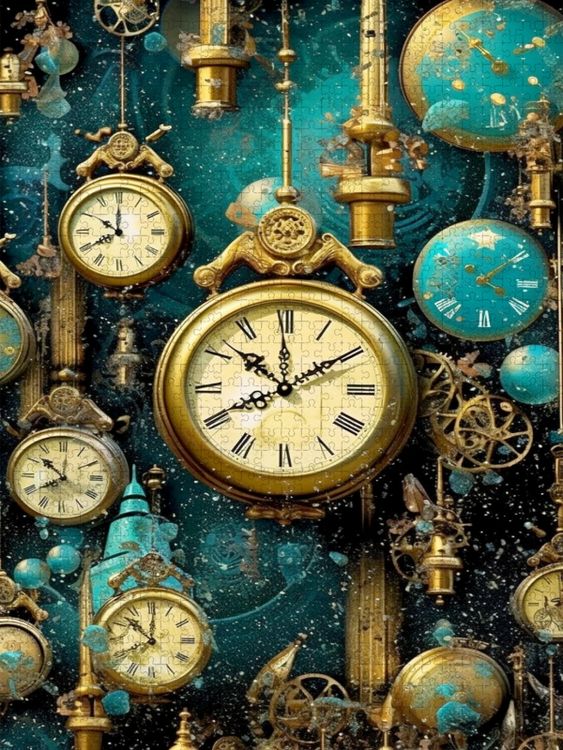 Produktbild: CALVENDO Puzzle Die Zeit | 2000 Teile Lege-Gr&ouml;&szlig;e 90x67cm Foto-Puzzle f&uuml;r gl&uuml;ckliche Stunden