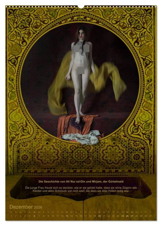 Produktbild: 1001 NACHT - verf&uuml;hrerisch, erotisch, sinnlich (hochwertiger Premium Wandkalender 2026 DIN A2 hoch), Kunstdruck in Hochglanz