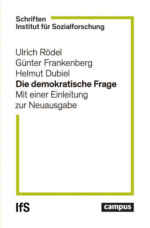 Produktbild: Die demokratische Frage