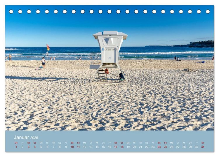 Produktbild: Down Under - Eine Reise durch Australien (Tischkalender 2026 DIN A5 quer), CALVENDO Monatskalender