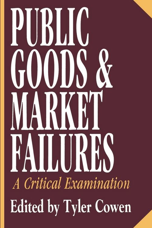 Produktbild: Public Goods and Market Failures