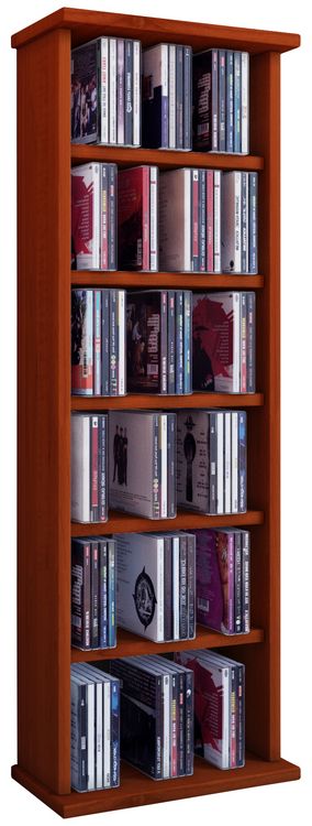 Produktbild: Holz CD DVD Stand Regal Schrank St&auml;nder Vostan