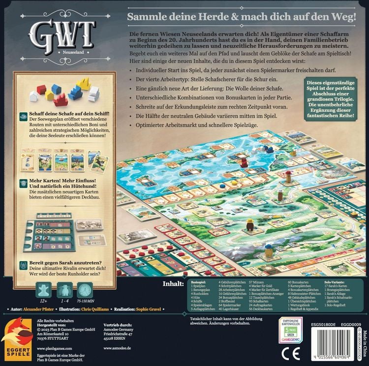 Eggertspiele - Great Western Trail - Neuseeland