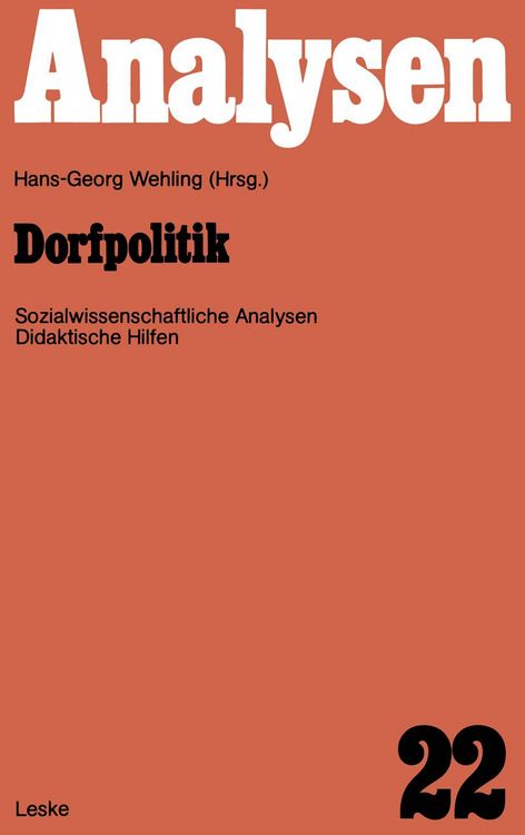 Produktbild: Dorfpolitik