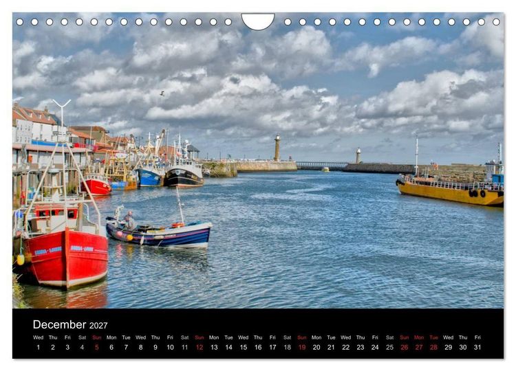 Produktbild: Whitby Harbour (Wall Calendar 2027 DIN A4 landscape), CALVENDO 12 Month Wall Calendar