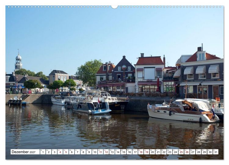 Produktbild: Hausbooturlaub Niederlande - Friesland und Groningen (hochwertiger Premium Wandkalender 2027 DIN A2 quer), Kunstdruck in Hochglanz